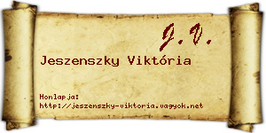 Jeszenszky Viktória névjegykártya