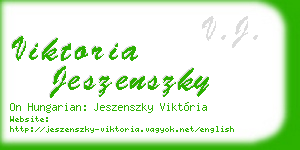 viktoria jeszenszky business card