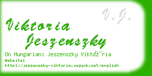 viktoria jeszenszky business card